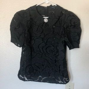 Fashion nova black blouse